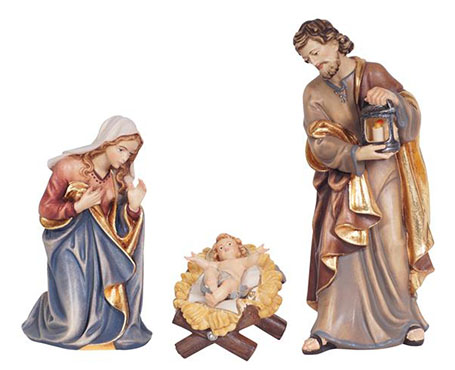 Hand Carved Kostner Nativity